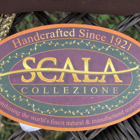 Scala Paper Straw Braided Wide Sun Hat Beach Handcrafted NWT - Picture 8 of 10